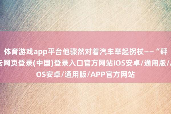 体育游戏app平台他骤然对着汽车举起拐杖——“砰”的一声-开云网页登录(中国)登录入口官方网站IOS安卓/通用版/APP官方网站
